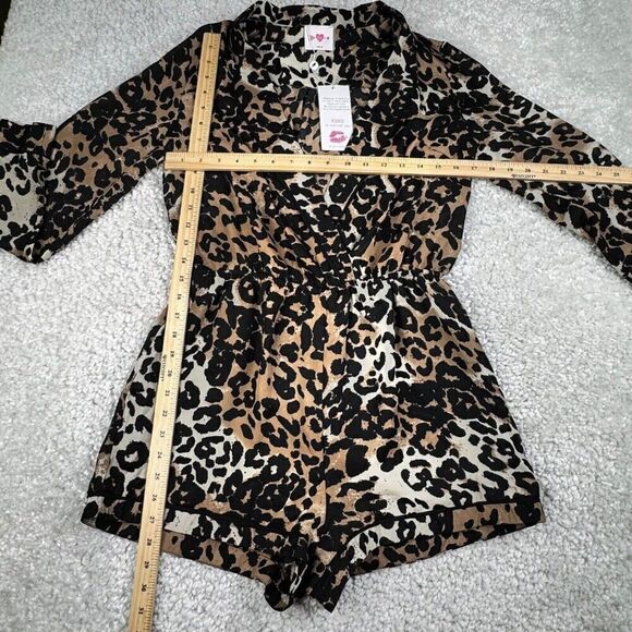 Buddy Love Lara Romper Cheetah Animal Print NEW - Picture 6 of 8